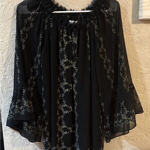 Max Studio Specialty Products Black Floral Women's Size M